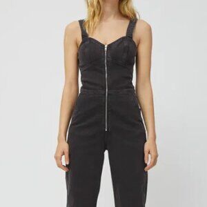 Weekday Black Denim Jumpsuit